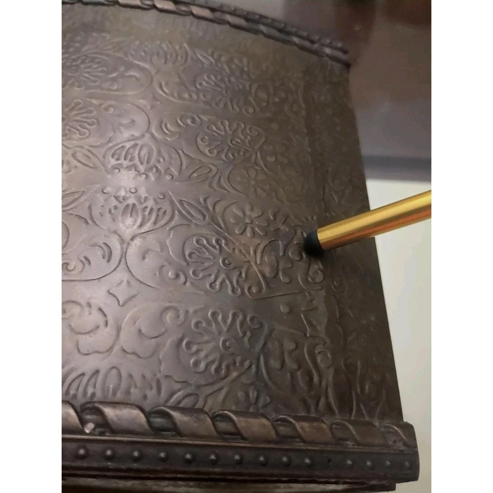 Vintage Brown Cooper‎ Or BrassCovered Layered Chest With Some Scuffs Unbranded